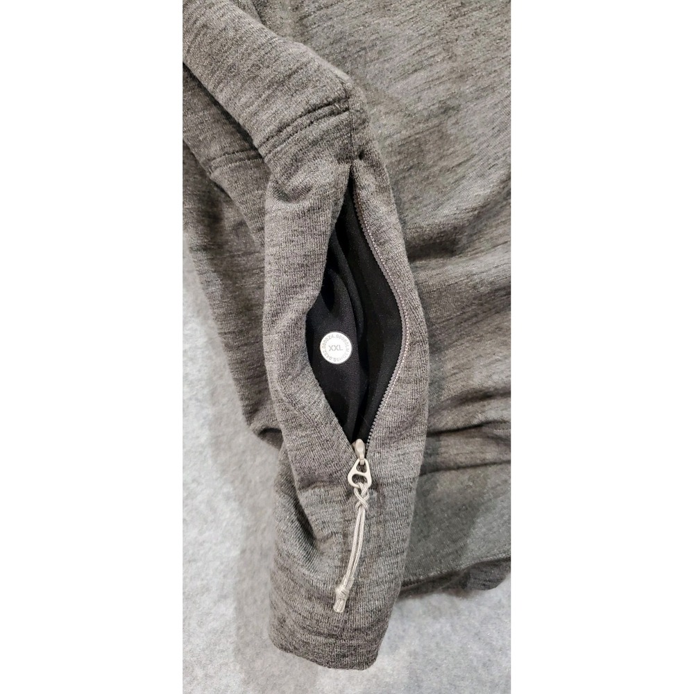Lululemon Mens Surge Warm Half Zip Pullover Running Workout Shirt Gray 2XL - Picture 6 of 9